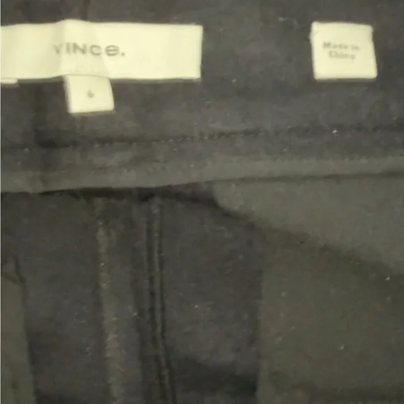 Vince Cozy Slim Black Dress Flare Leg Wool Pants Size 6 - Picture 8 of 8